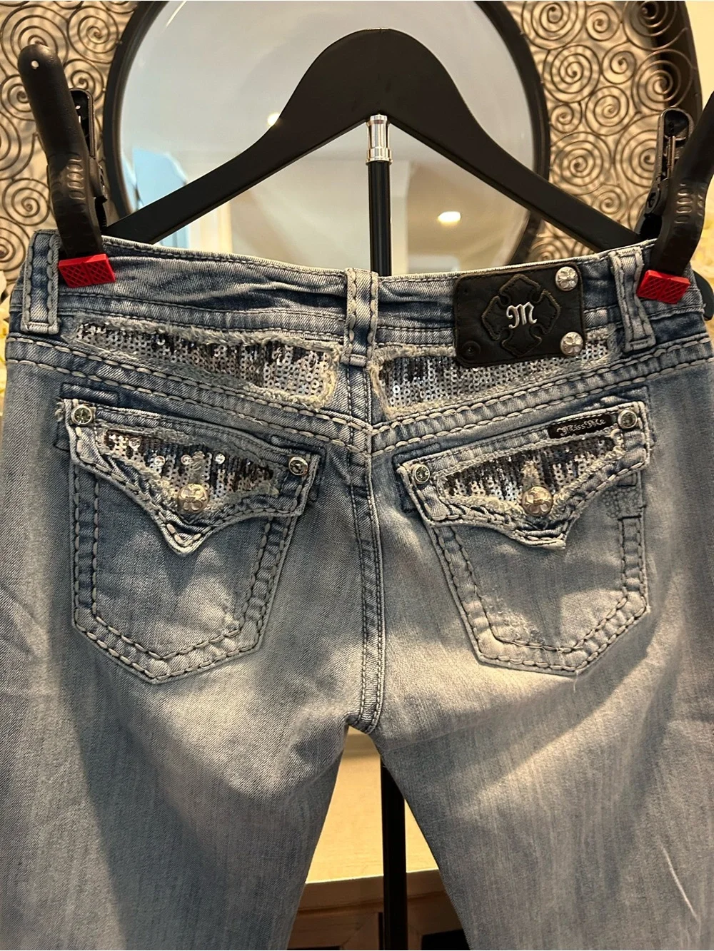 Miss Me Light Blue Boot Cut Jeans